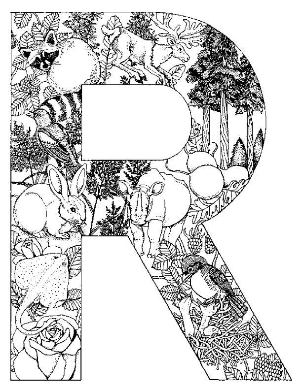 Alfabetul cu animale de colorat p18