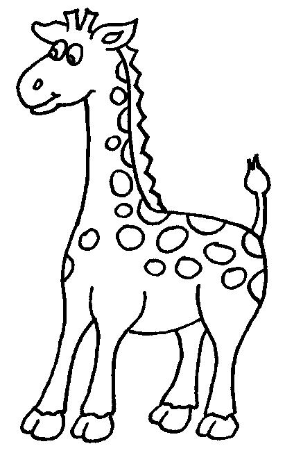 Animale girafe de colorat p04