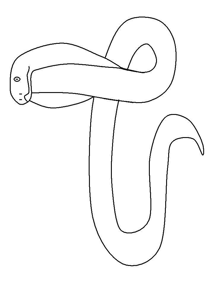 Animale serpi de colorat p25