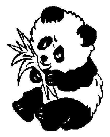 Animale ursi panda de colorat p06