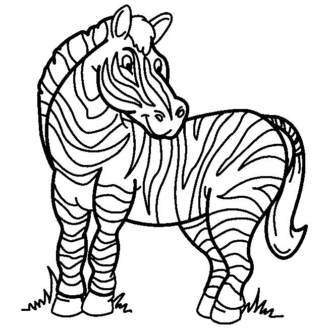 Animale zebre de colorat p01