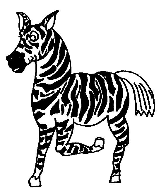 Animale zebre de colorat p02