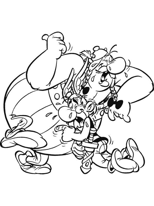 Asterix si obelix de colorat p32