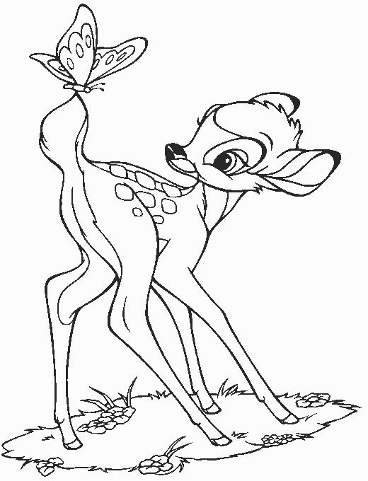 Bambi de colorat p09