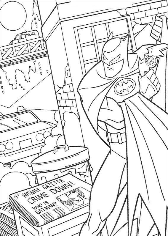 Batman de colorat p24