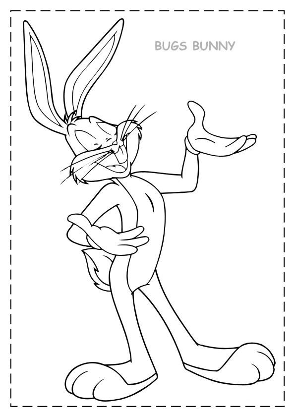 Bugs bunny de colorat p09