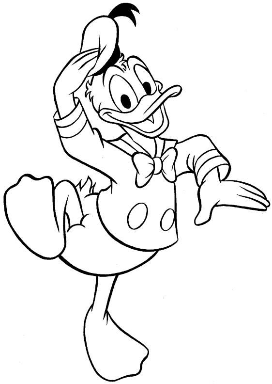Donald duck de colorat p24