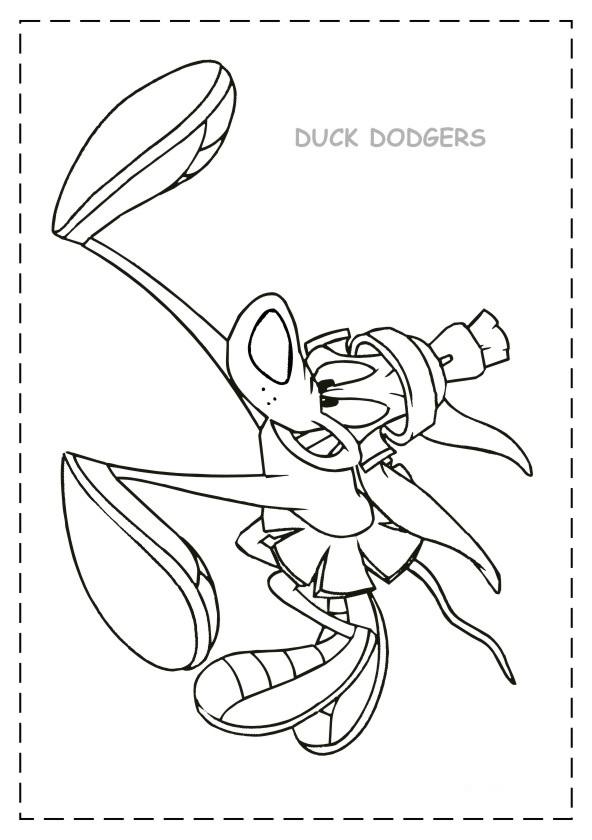 Duck dodgers de colorat p05