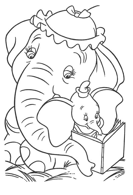 Dumbo de colorat p03