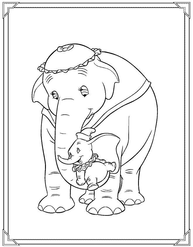 Dumbo de colorat p17