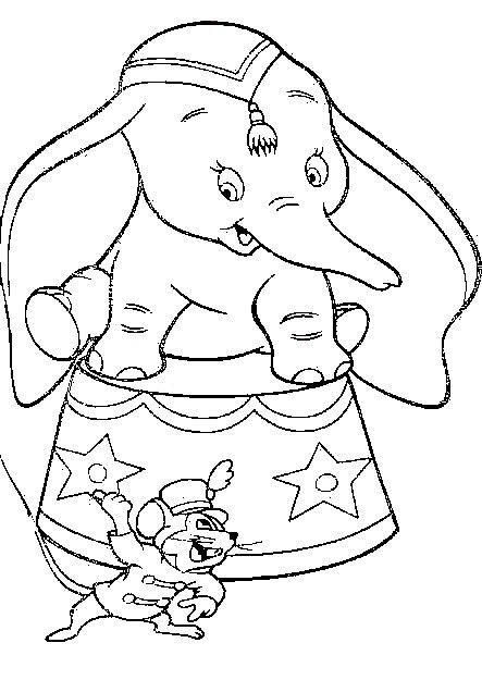 Dumbo de colorat p19