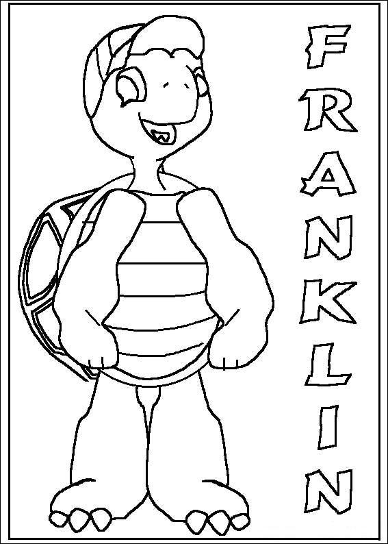 Franklin the turtle de colorat p52