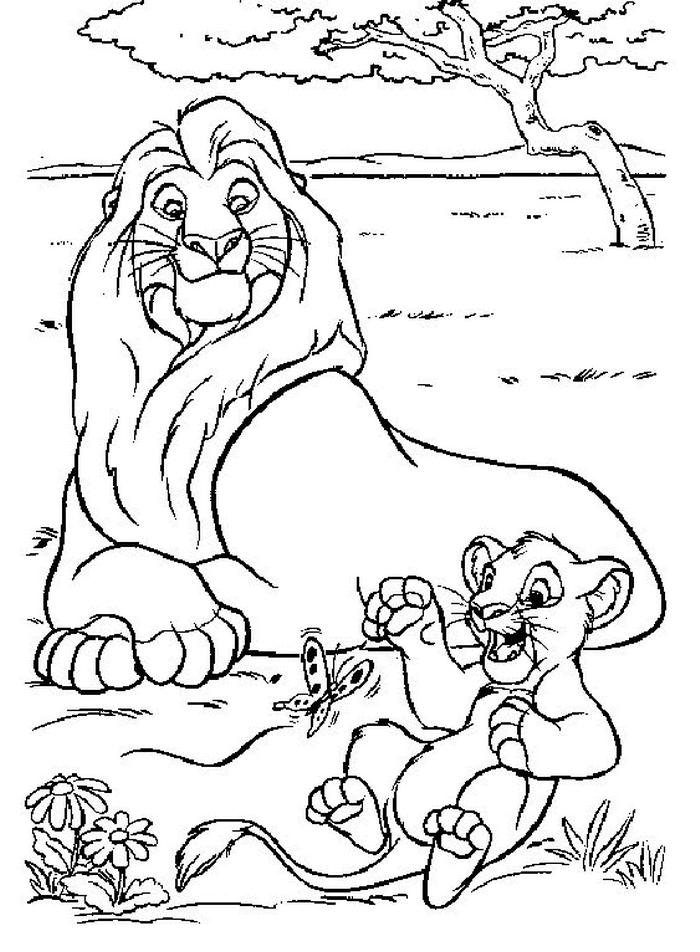 Lion king de colorat p02
