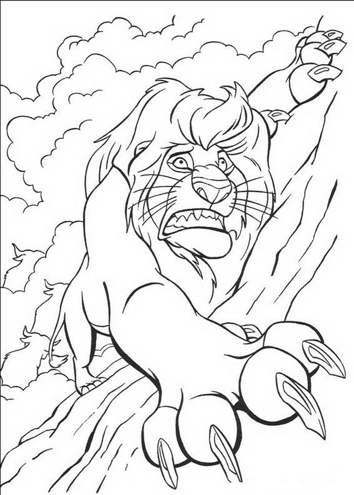 Lion king de colorat p27
