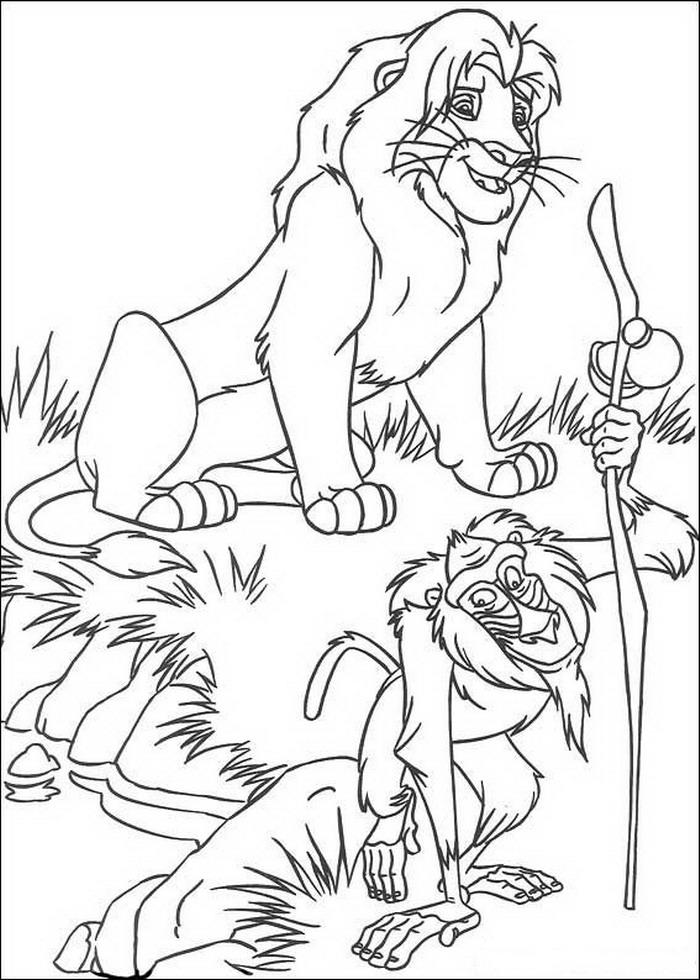 Lion king de colorat p33