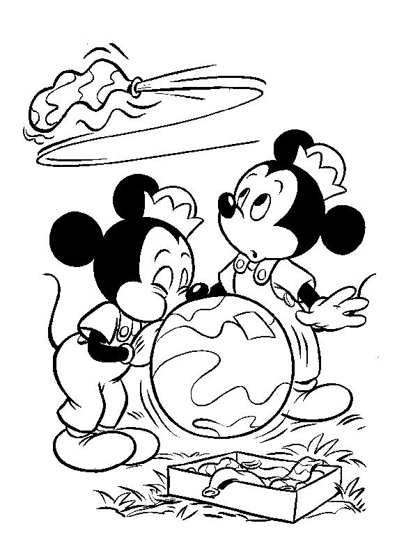 Mickey mouse de colorat p01
