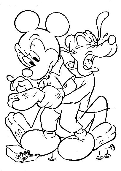 Mickey mouse de colorat p08
