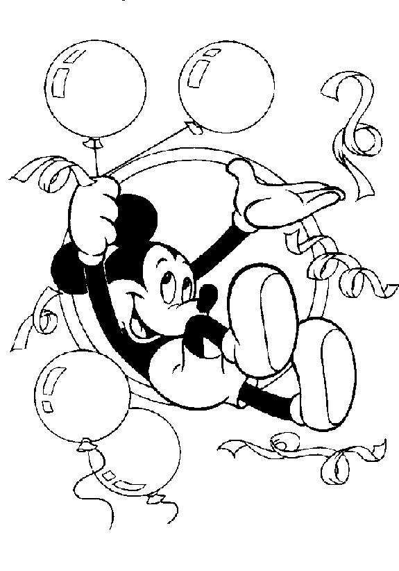 Mickey mouse de colorat p10