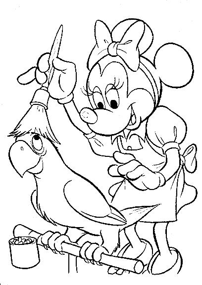 Minnie mouse de colorat p03
