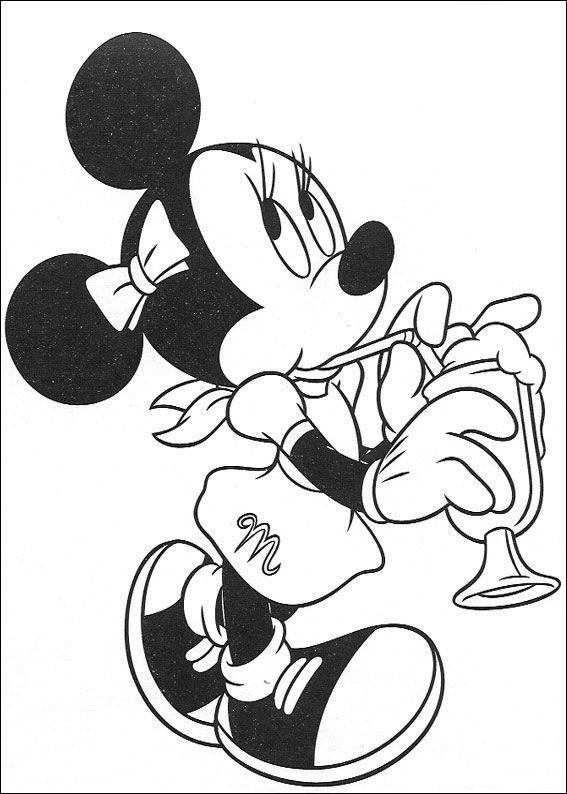 Minnie mouse de colorat p30