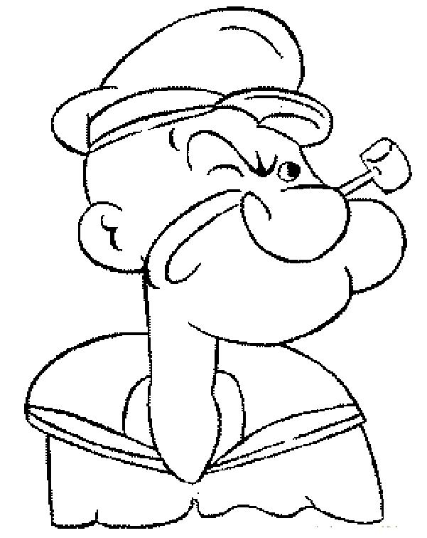 Popeye marinarul de colorat p07