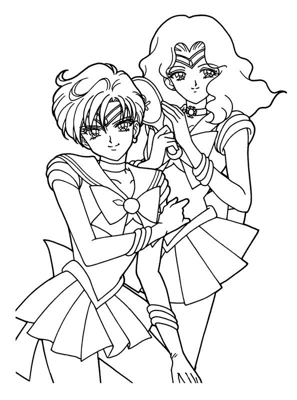 Sailor moon de colorat p09