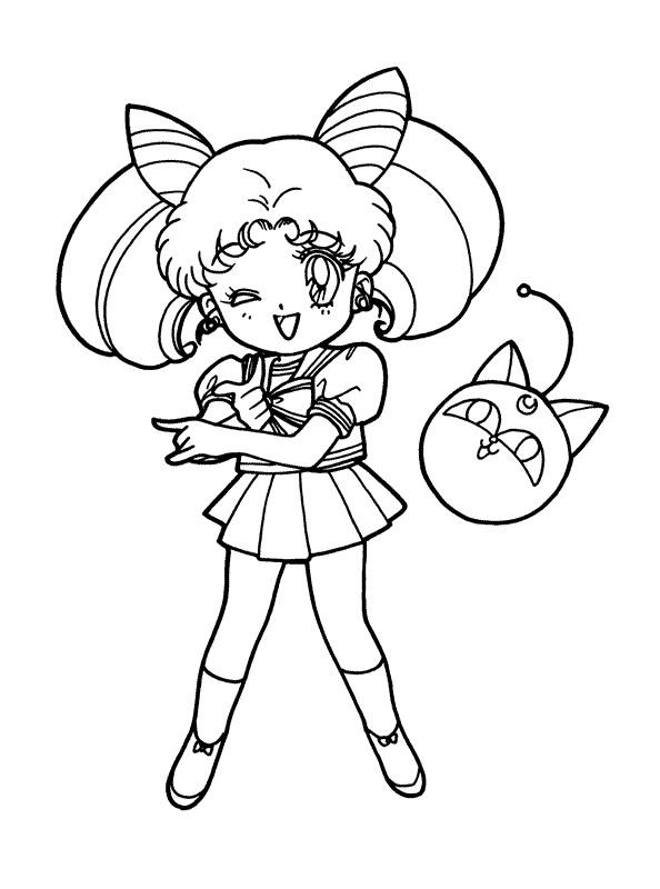 Sailor moon de colorat p18