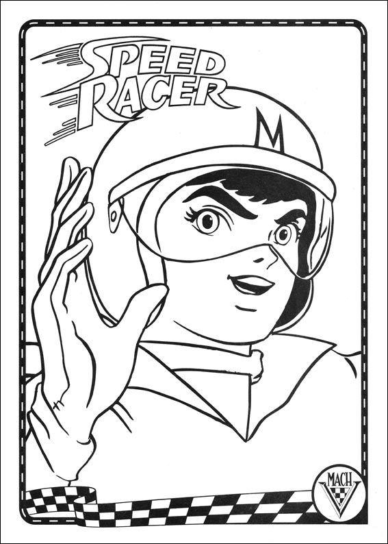 Speed racer de colorat p01