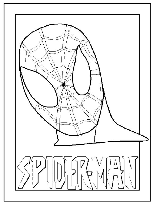 Spiderman de colorat p01