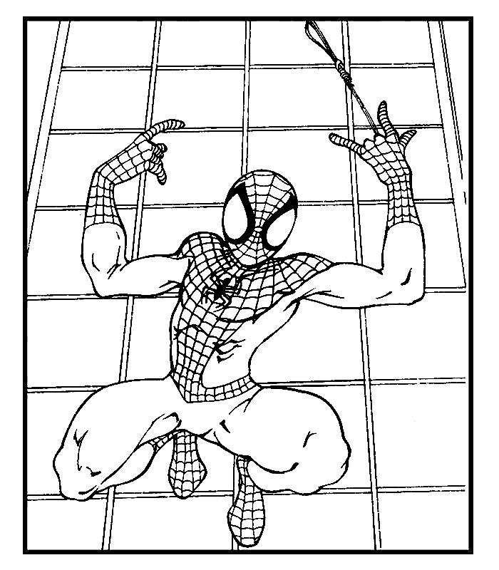 Spiderman de colorat p03