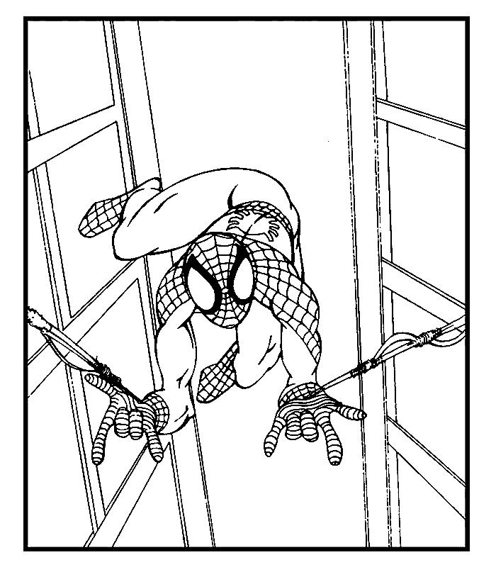 Spiderman de colorat p04