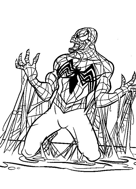 Spiderman de colorat p18