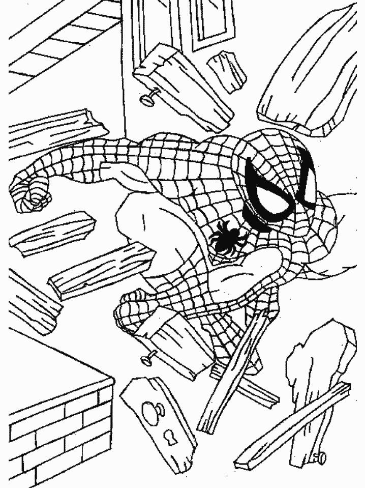 Spiderman de colorat p23