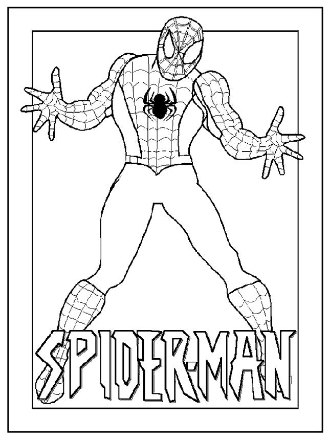 Spiderman de colorat p34