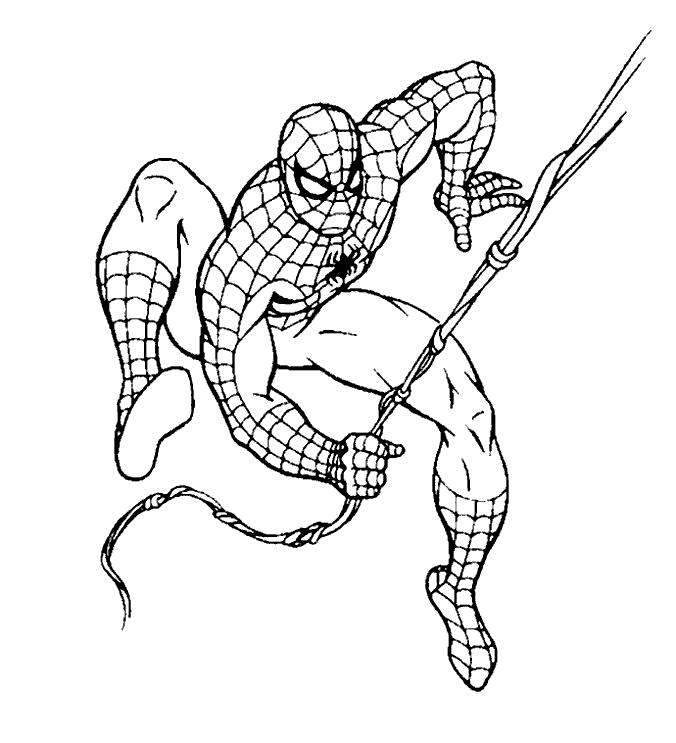 Spiderman de colorat p38