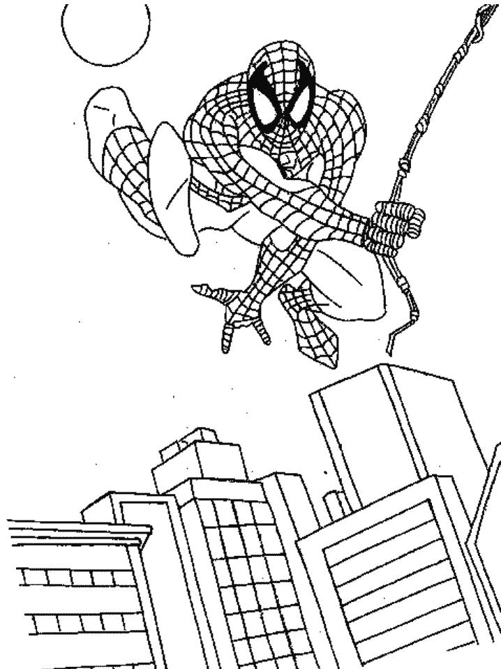 Spiderman de colorat p41
