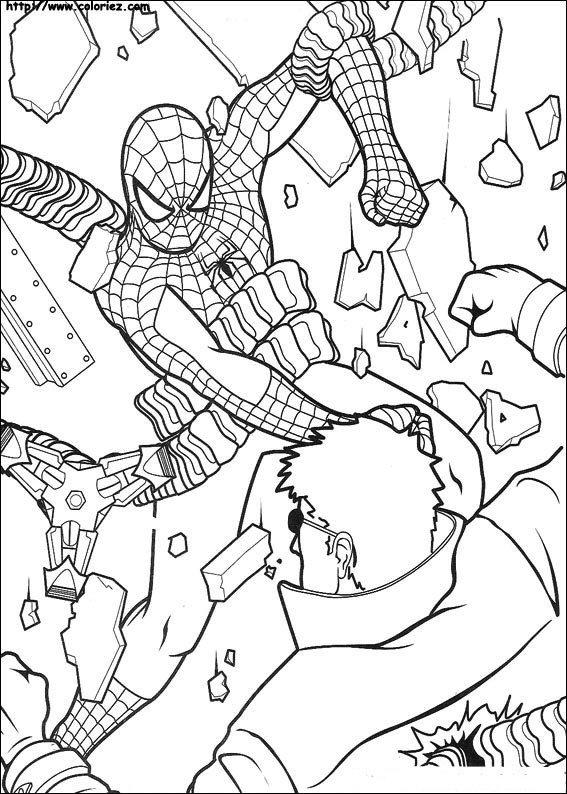 Spiderman de colorat p46