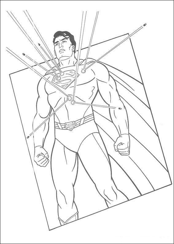 Superman de colorat p28