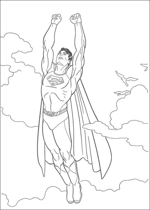 Superman de colorat p32