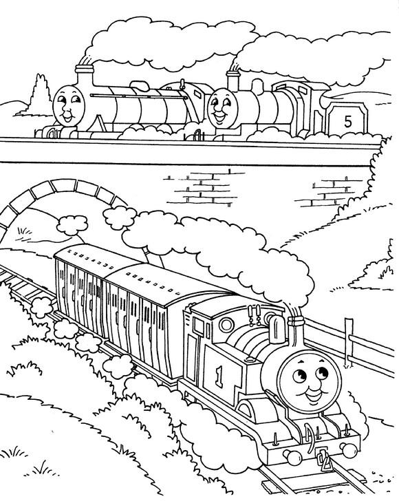 Thomas the train de colorat p12