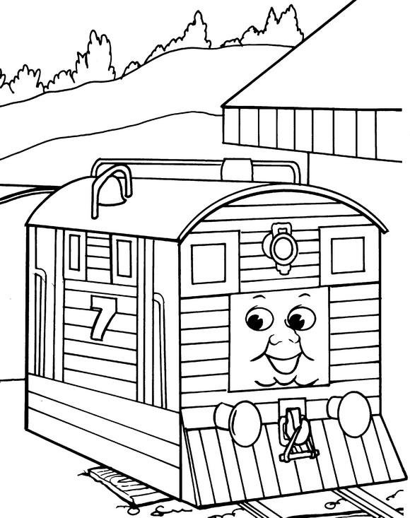 Thomas the train de colorat p23