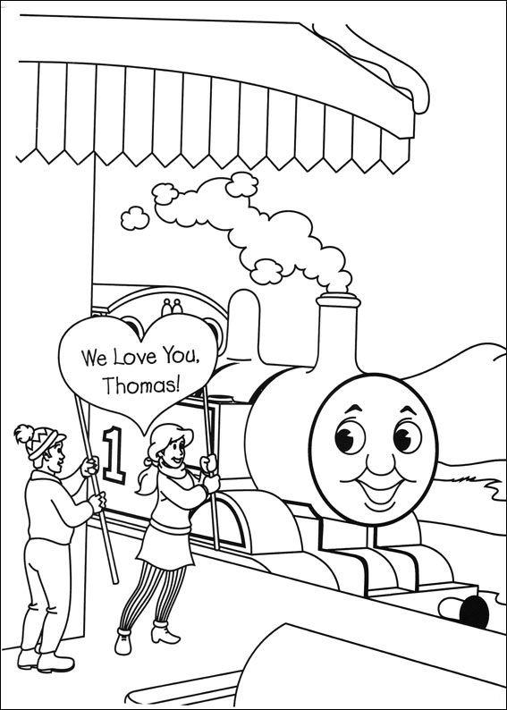 Thomas the train de colorat p52