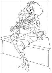 plansa de colorat 102 dalmatieni #2