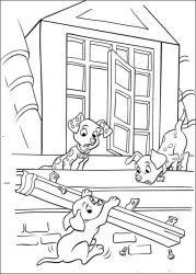 plansa de colorat 102 dalmatieni #11