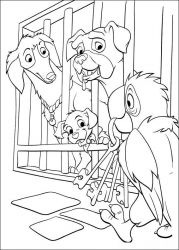 plansa de colorat 102 dalmatieni #9