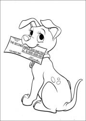 plansa de colorat 102 dalmatieni #5