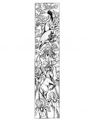 plansa de colorat alfabetul cu animale #9