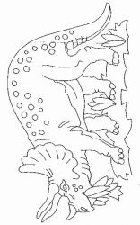 plansa de colorat animale dinozauri #16