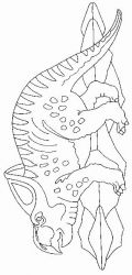 plansa de colorat animale dinozauri #20