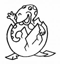 plansa de colorat animale dinozauri #13
